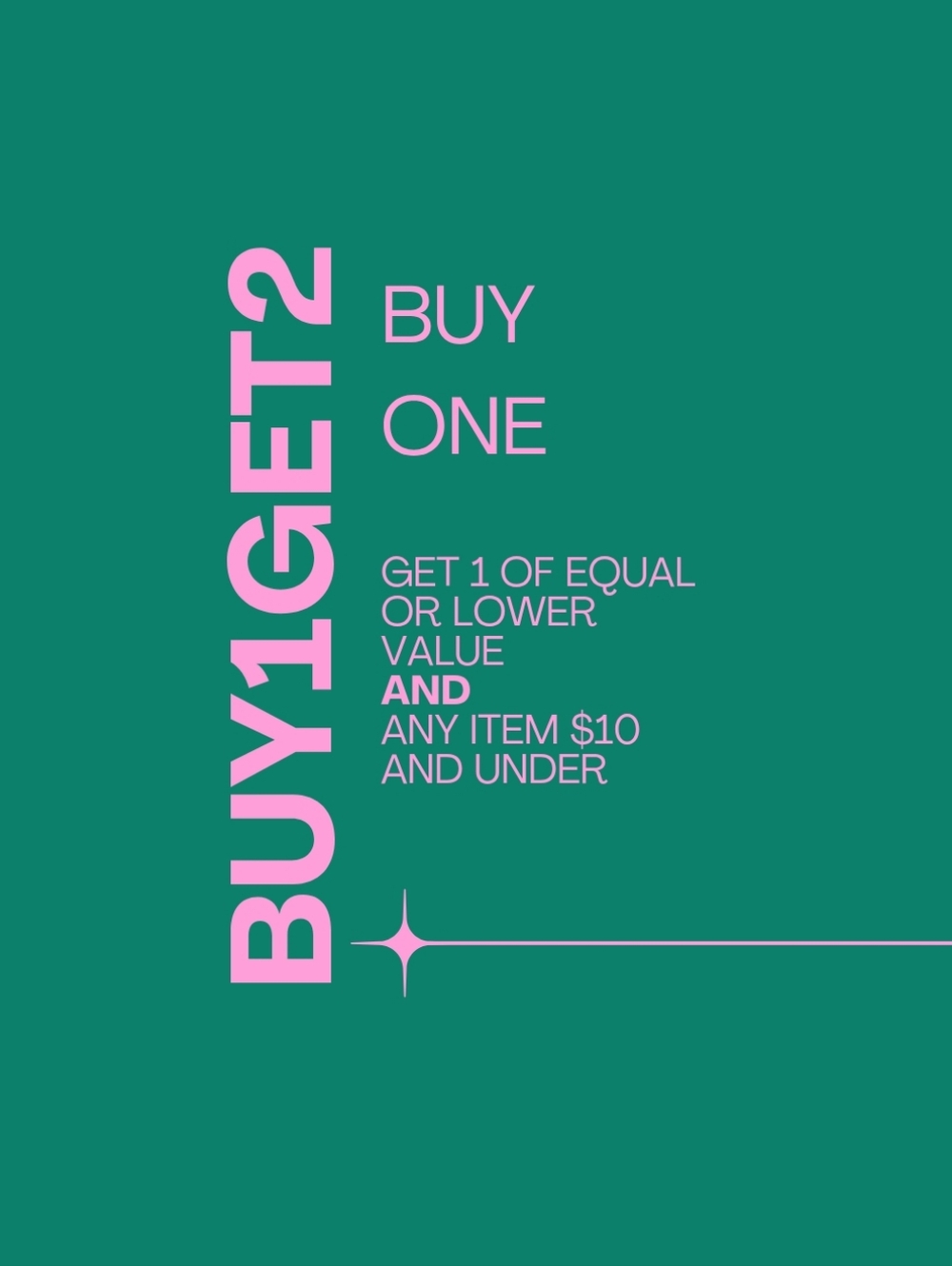 Buy 1 Get 2 Moving Sale Everything Must Go Closet Clear Out